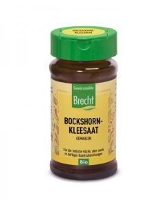 Bockshornkleesaat gemahlen im Glas