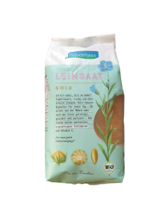 Leinsaat goldgelb
