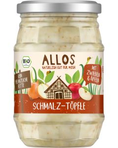 Schmalz-Töpfle mit Zwiebeln und Äpfeln