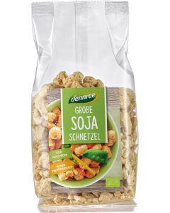 Grobe Bio-Soja-Schnetzel