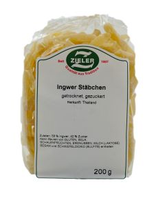 Ingwerstäbchen kandiert